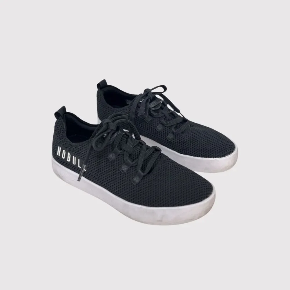 NOBULL Rec Knit Trainer Adult Shoes Black Athletic Sneakers Mens 10.5 Womens 12